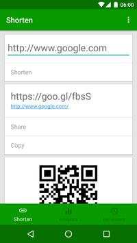 goo.gl URL Shortener (Unofficial) screenshot 1