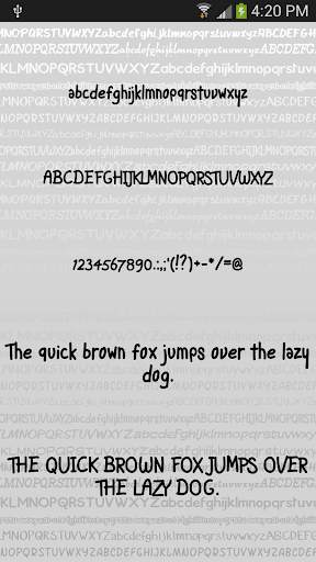 Hand fonts for Android screenshot 6