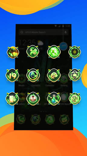 Magical Thunder golden-APUS Launcher theme screenshot 3