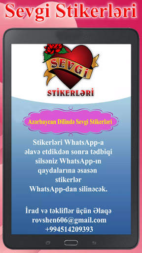 Sevgi Stikerleri - WhatsApp və Telegram Çıkartma screenshot 5