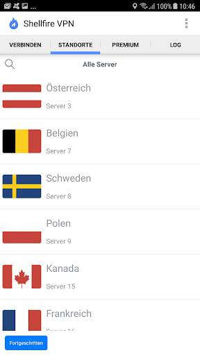 Shellfire VPN screenshot 2