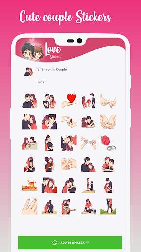 Love Stickers For WhatsApp (WAStickerApps) screenshot 3