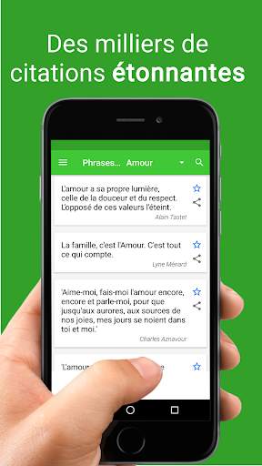 Phrases et citations pour Facebook et Whatsapp screenshot 1