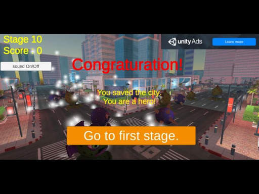 City Viruses Fight Game- 도시바이러스 퇴치게임 screenshot 4