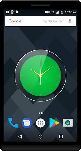 Green Clock Live Wallpaper screenshot 2