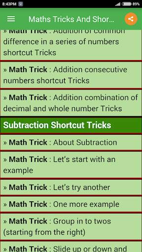 Maths Tricks And Shortcuts screenshot 2
