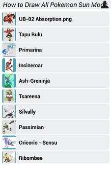 How to Draw All Pokemon Sun Moon screenshot 3