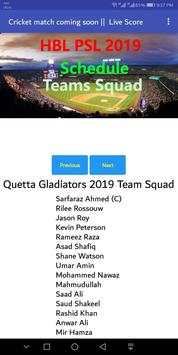 ''PSL Schedule 2019'' Psl Live Score, Psl4Schedule screenshot 5