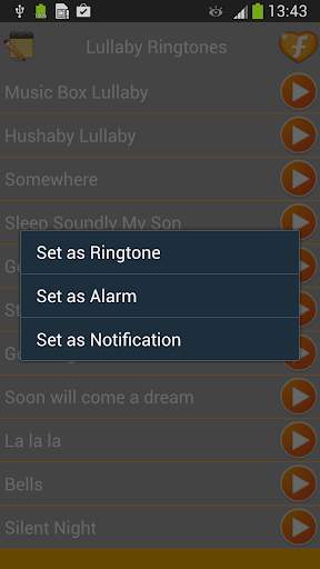 Lullaby Songs Ringtones screenshot 2