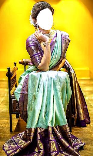 Women Pattu Saree Photo Maker screenshot 16