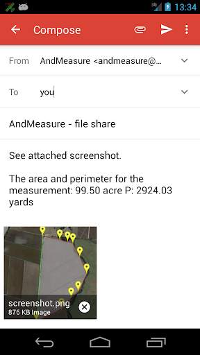AndMeasure (Area & Distance) 6 تصوير الشاشة