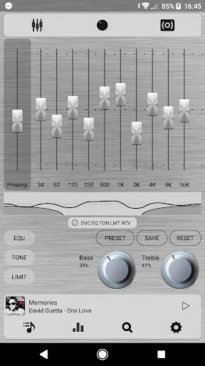 Poweramp v3 skin simple light screenshot 3