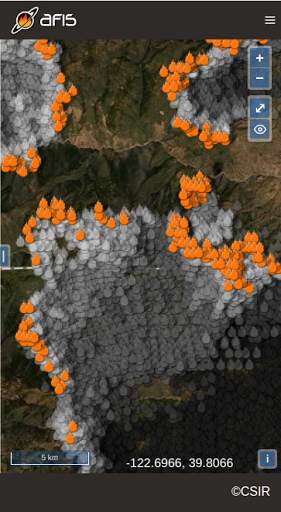 AFIS Wildfire Map screenshot 2