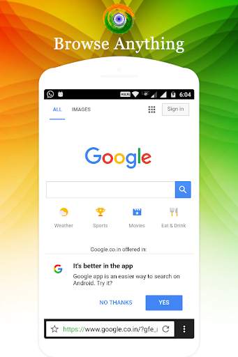Indian Browser screenshot 2