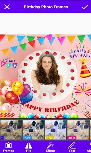 Birthday Photo Frames Editor screenshot 3
