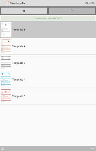 CV Word gratuit by 1cv1-mobile screenshot 2
