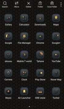 Black Block Launcher theme screenshot 6