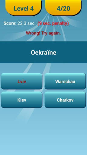 Hoofdsteden van landen Quiz screenshot 3