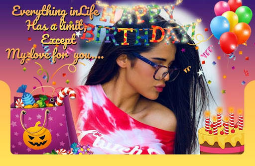 birthday photo frame with text screenshot 7
