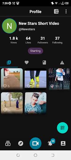 New Stars Short Video App - Be Stars & Earn Money स्क्रीनशॉट 4