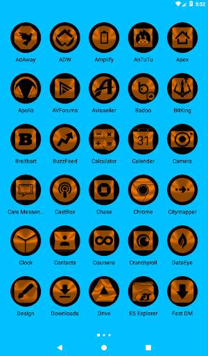 Oreo Orange Icon Pack screenshot 10