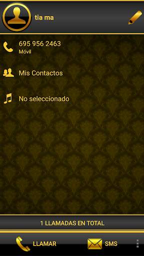 THEME DARK GOLD FOR EXDIALER screenshot 3