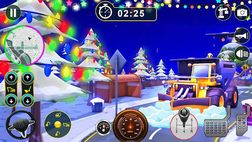 Snow Excavator Truck Simulator screenshot 6