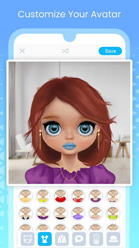 Cute Cartoon/Doll Avatar Creator:Your Cute Version 1 تصوير الشاشة