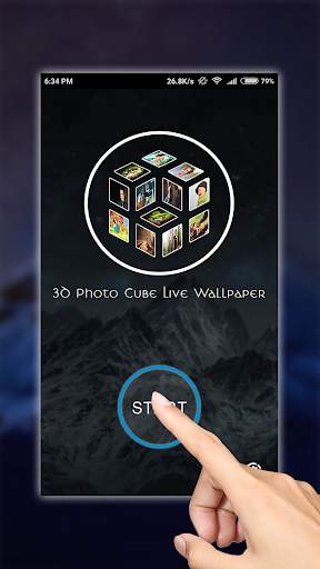 3D Photo Cube Live Wallpaper screenshot 2