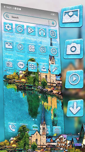 City River Painting Launcher Theme screenshot 3