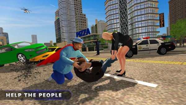 Flying Super Granny Hero Adventure screenshot 3