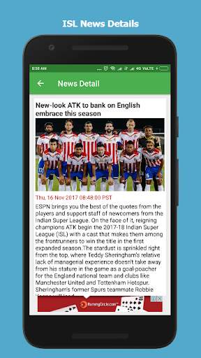 Indian Football Updates - Latest News screenshot 2