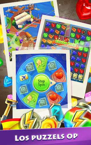 Gummy Drop: match 3 en bouw screenshot 3