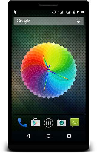 Colorfull Clock Live Wallpaper screenshot 2