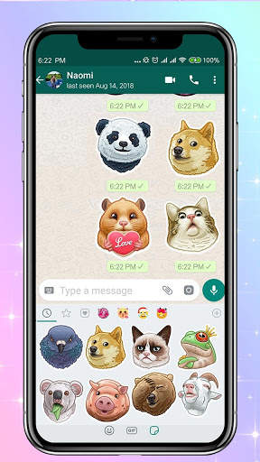 Funny Animal Stickers - Add to Chats App (Free) screenshot 1