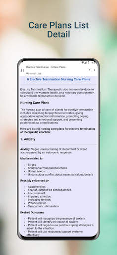 Nursing Care Plans List screenshot 4