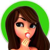 WAStickerApps ADULT stickers for WhatsApp logo