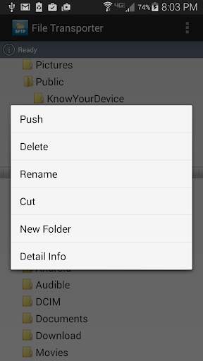 Mobile SFTP(Secure FTP Client) screenshot 8