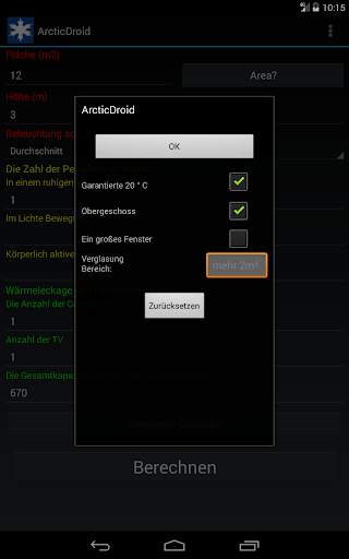 Klimaanlage berechnen BTU screenshot 10