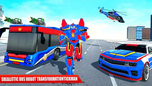 Spider Bus Robot Car Transform Spaceship War Game screenshot 1