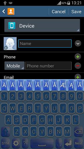 Blue Keyboard screenshot 7