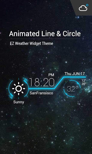 Animation Weather Cool widget скриншот 2