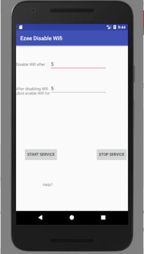 EZee Disable Wifi App screenshot 1