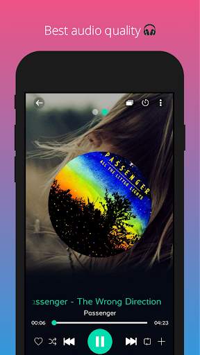 Black Music Player स्क्रीनशॉट 2