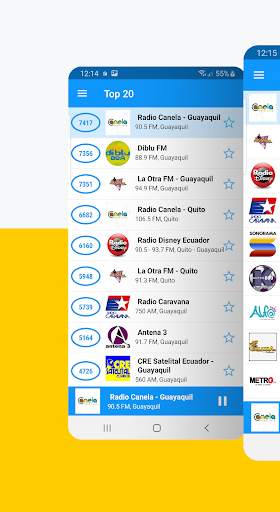 Radio Ecuador FM:  Ecuadorian AM & FM Radio Tuner screenshot 1