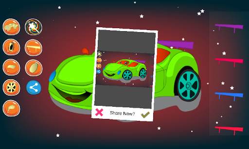 Car coloring and dress up screenshot 3