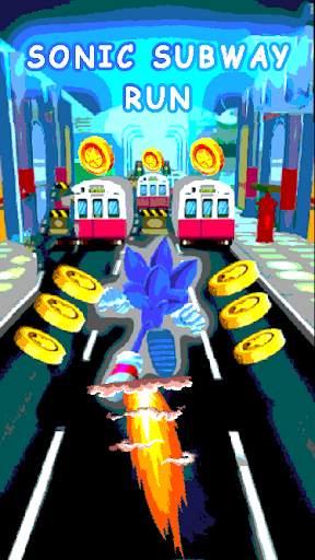 Blue Hedgehog Dash - Hero Runner скриншот 2