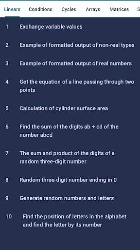 Pascal. Exercises screenshot 1
