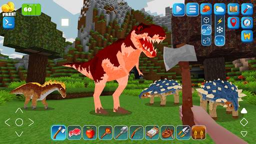 JurassicCraft: Free Block Build & Survival Craft screenshot 8