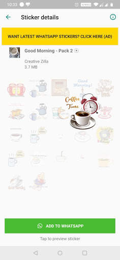Animated Good Morning Stickers for WhatsApp screenshot 2